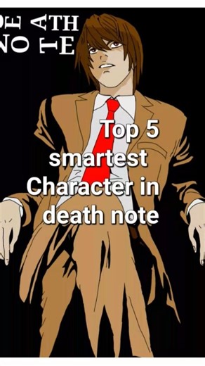 Top 5 smartest characters in death note.#anime #death note#smart#IQ#Shorts#foryou #Viral