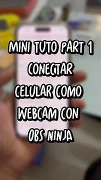 ¡Conecta tu celular como webcam fácil y rápido a OBS 📲💻! #smartphone #tecnologia #obs