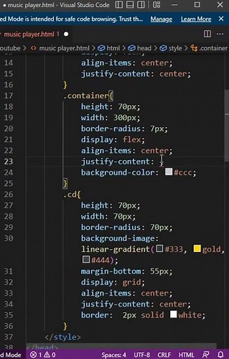 Custom Music Player | HTML CSS JavaScript