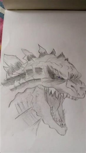 how to draw godzilla step by step #rap #music #freestyle #hiphop #babygodzilla