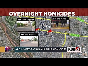 Suspect arrested in 1 of 3 overnight homicide cases in Albuquerque