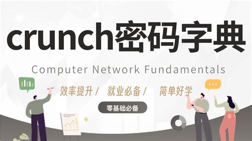 网络安全小课堂之crunch生成密码字典，简单好学，通俗易懂！
