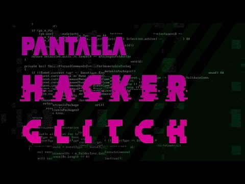 👨🏾‍💻 FONDO de HACKER Glitch en MOVIMIENTO | 1 Hora | 👨🏾‍💻