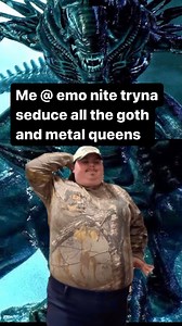 7.7K views · 14K reactions | We stan a strong queen  #alien #aliens #xenomorph #horror #emo #elderemo #metalmemes #metalmeme #metalband #metalbabe #metalcore #metalcorememes #metalcoremusic #cover #covers #coversong #coversongs #metalhead #metalheads #emogirl #emobands #emonite #emonight #millennials #millennial #getlow #liljon | Designer Disguise | Facebook