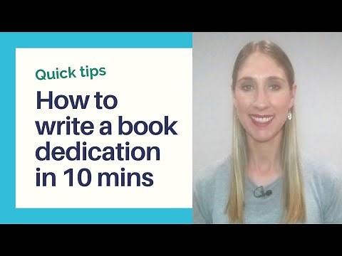 Book dedication 💡📚🙏 How to do book dedications in 10 minutes