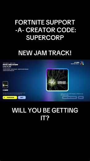 new jam track! #superbluechan #fortnite #gamingontiktok #fortnitejamtracks #intooblivionlambofgod