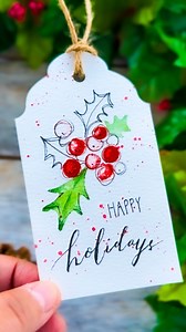 Have you ever painted with your pinky finger? It’s super fun and makes painting holly so easy🥰 (thanks to a wonderful follower for this idea) 🎄full length slowed video for subscribers🎄 Directions: 1. Press your pinky to make berries 2. Paint leaves 3. Loosely outline circles as well as draw circles even on areas not red 4. Optional: add inspirational words I got to try some amazing brushes from @transon_art_supplies . The package came with 10 pieces of assorted watercolor brushes like liner, 