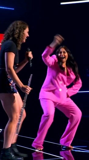 Jessica Mauboy Singing Riff with Saraya | The Voice Australia