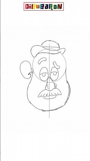 Dibujando al señor Cara de Papa facilmente | Dibujos fáciles