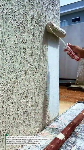 Stucco Wall Texture Process – Satisfying Exterior Plaster Finish!