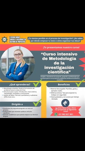 Curso metodología de la investigación científica #cursoonline #curso #tesis #metodologiadeinvestigacion