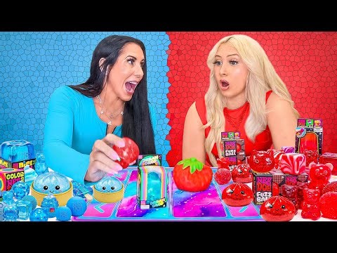RED❤️ VS BLUE💙 FIDGET TRADE IRL ft/ @JordynneHahn 😱 #squishy #fidgettrading