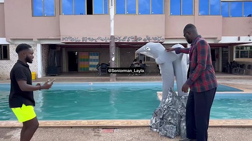 No one was hurt … just for fun Tiktok 🏊‍♀️🏊‍♀️🏊‍♀️😂😂😂😂@@pilato_gh_ #seniorman_layla #seniormanlayla #seniormanleila #pulseghana #ghanacelebrities #nigeria #kumasitiktok🇬🇭