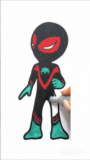 How to Draw Spin | Spider-Man Tutorial #marvel #art #shorts