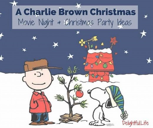 A Charlie Brown Christmas Movie Night and Party ideas