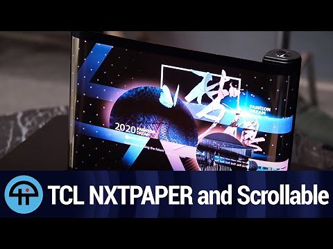 CES 2021: TCL NXTPAPER and a Scrollable Tablet