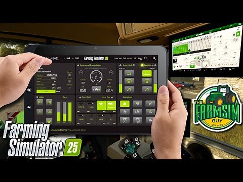 🔥Farming Simulator 25 - 💻Touch Controls, Tablet & Phone SIM Dashboard by @TheFarmSimGuy #FS25
