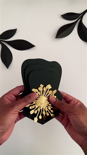 Black Paper Flower Templates - Elegant Thursday Process Video