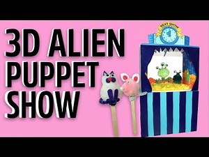 3D Alien Puppet Show Craft Kit | Mister Maker