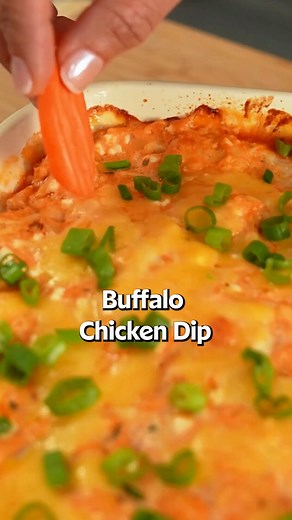 Looking for easy, high-protein snacks to power your day? 🍗 Watch Nicole's YouTube episode where she shares more recipes like this Buffalo Chicken Dip. Click the link in the comments to watch now ⬇️ | Allrecipes