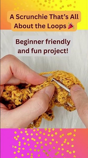 🌼So Easy to Make, Crochet Loop Scrunchie | Beginner-Friendly DIY Hair Accessory