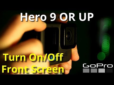 How to Turn GoPro Front Screen On/Off (Hero 9 and up)