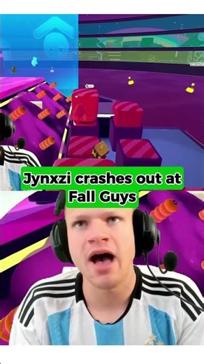 Fall Guys kills Jynxzi #funny #jynxzi #fallguys #crashout #rage