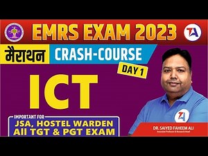 COMPLETE EMRS ICT CRASH COURSE BY DR. FAHEEM SIR | ICT TGT & PGT 2023 | ICT for JSA, Hostel Warden
