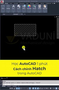 Cách chỉnh Hatch trong AutoCAD 👉 Tài liệu học AutoCAD cơ bản & nâng cao tại Vaduni: https://bit.ly/ebook-cad #vaduni #hocautocad #ebook | Học Viện Autocad Online