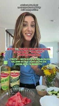 🚨 DEBUNKING OLIVE OIL MYTHS WITH Bertolli PART 1 OF 3 🚨 With all the misinformation out there,