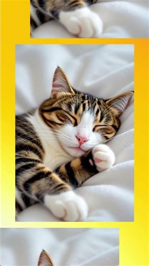 😻 Relaxing Cat Sleeping Peacefully | Cute Kitten Napping ASMR 💤