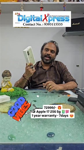 The Apple iPhone 17 256 - *Display*: 6.3-inch Super Retina XDR OLED display with 120Hz refresh rate and 2622x1206 pixels resolution - *Processor*: Apple A19 Hexa-core processor - *RAM and Storage*: 8GB RAM with 256GB or 512GB internal storage options - *Camera*: Dual 48MP rear cameras and 18MP front camera - *Battery*: 3692mAh battery with 40W fast charging and wireless charging - *Price in India*: Starts at ₹82,900 for the 256GB variant #apple #viral #gb #crazy #treanding | Bala Kumar