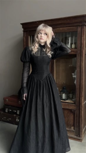 57K views · 3.1K reactions | So pretty and elegant Dress reference: DW1005 Model: @aliccebelladonna  Search reference on DarkinCloset.com ｜ Worldwide Delivery #darkincloset #goth #gothic #gothgoth #gothfashion #gothicstyle #gothiclook #gothicdesign #gothicgirl #gothiclady #gothicwomen #gothicbeauty #gothicdresses #gothiclongdresses #vintagegothic #vintagegothicdresses #gothicblack #darkinlove | DarkinCloset | Facebook