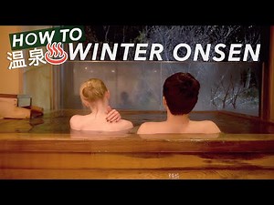 Taking a Private ONSEN in Winter in Japan: Couple Travel Vlog