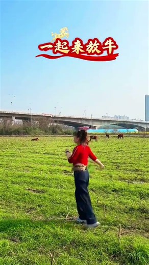 今年我啥也不干就是放牛，牛听话我就跳舞，牛跑了那我就也丢了#生命在于运动一起锻炼吧