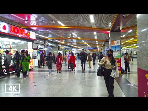 4K देखें दिल्ली का मेट्रो स्टेशन | CENTRAL SECRETARIAT METRO STATION TOUR, NEW DELHI, INDIA