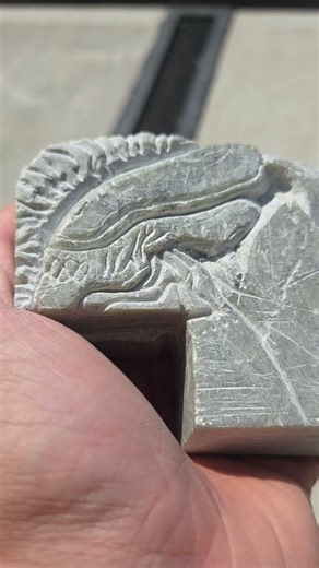 wanna see something real bad-ass? #deathmetal#carving#soapstone#alien#youtube