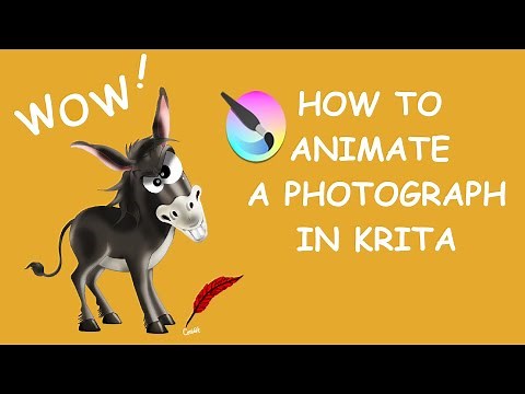 Krita 5.0 - How to animate a photograph - Step by Step