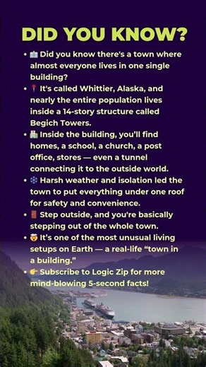 🏢 The Town Where Everyone Lives in One Building!😲