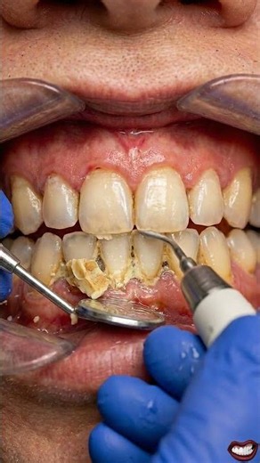 Heavy Plaque Removal Transformation | Satisfying Tartar Cleaning Before & After #PlaqueRemoval