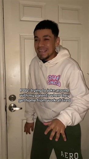 Parents getting home from work