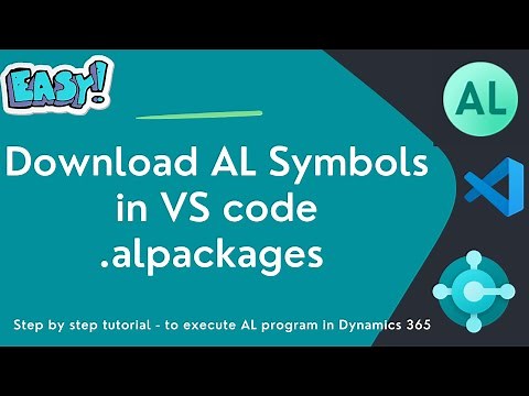 Getting started with Dynamics 365 Business Central AL programming | Download AL symbols | Solution