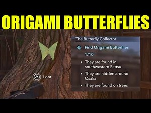 How to "find origami butterflies" Assassin's Creed Shadows | The butterfly collector (All LOCATIONS)