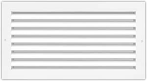 Aluminum 16 x 8 Inch (Duct Opening) Cold Air Return Vent Cover, Rustproof AC Transfer Grille – Low Noise Wall Vent – Durable Aluminum for Residential, Industrial Use – Overall Size 17-5/8 x 9-5/8 Inch