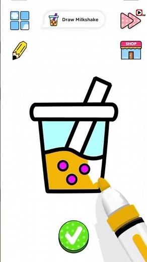 How to Draw a Milkshake – Easy Drawing Tutorial for Beginners