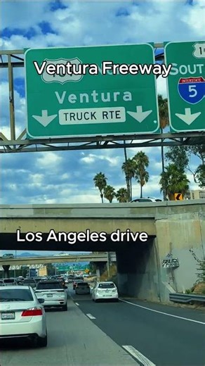 Brutal LA Traffic Conditions on the Ventura Freeway #drivingtour #freeway