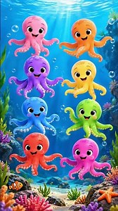 Learn Number 8 & Spelling EIGHT 8 Octopuses Counting Song for Kids 🐙🔢 Number Names 1