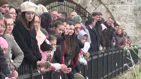 Orthodox Christians mark the feast day of Epiphany with traditional dip into water