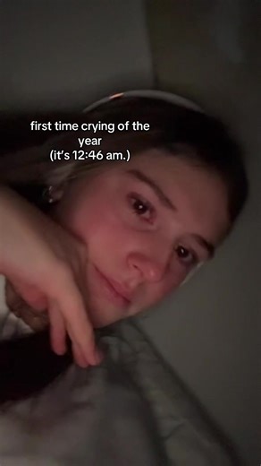 literally 46 minutes into the year. | people crying on tiktok