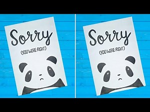 Cute Sorry Card // Sorry Card for Best Friend // How to make a Sorry Card // Apology Card